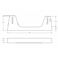 Seitenhalterung Sitz FMIC.Pro aluminium 400 × 125 mm-4