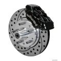 Wilwood 140-11018 Forged Dynalite Pro Series Vordere Bremsanlage Gelocht Schwarz 11.00 für Ford Mustang 1984-1993-1