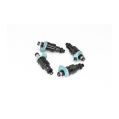 DeatschWerks 4 fuel injectors kit 450cc/min, low impedance universal-1