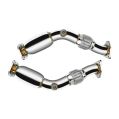 Downpipe for NISSAN 350Z Infiniti G35 DECAT + SILENCER-2