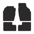 FMIC Performance Premium velor car floor mats for Opel Agila A 2002-2008 2 stoppers-6