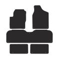 FMIC Performance Premium velor car floor mats for VW Sharan 1995-2010 7 seater version-6