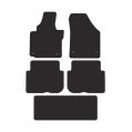 FMIC Performance Premium velor car floor mats for VW Touran 2003-2010 7 seater version round stoppers-6