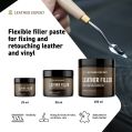 Leather Expert Leather Filler Black schwarze elastische Spachtelmasse zur Reparatur von Löchern Rissen und Lederschäden 250ml-3