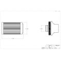 Benzin filter Aeromotive AEI-12304 100 Micron, ORB-10-4