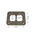 Rostfreier Flansch T4 twin scroll-4