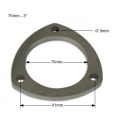 3''  - 76mm exhaust flange - 3 bolt-3