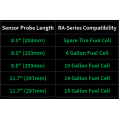 Fuel Level Sender 0-90 ohm, 8.0in Shrouded Radium Engineering-2