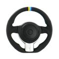 GReddy Black Leather Steering Wheel with 3-Color Stripe for Toyota GT86 (12-16)-1