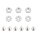 Mishimoto MMFW-SM-6SL Kotflügel-Unterlegscheiben-Set klein 6 Stück Silber-1