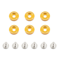 Mishimoto MMFW-SM-6GD Fender Washer Kit Small 6pcs Gold-1