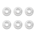 Mishimoto MMFW-SM-6SL Kotflügel-Unterlegscheiben-Set klein 6 Stück Silber-2