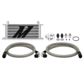 Mishimoto MMOC-U16TSL Universal-Thermostat-Ölkühler-Kit 16-reihig Silber-1