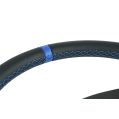 Sportlenkrad FMIC.Pro Classic leder 350mm versatz 33mm blau-5