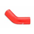 Silikonbogen 45°Grad 114mm Silikonschlauch Rot-1