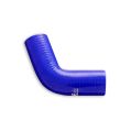 Silikonbogen 67°Grad 22mm Silikonschlauch Blau-1