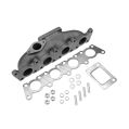 Auspuffkrümmer JRspec bis VW/ Audi 1.8T mit Flansch T3 und Auslass für Ladedruckregelventil WASTEGATE-1