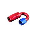 Alu-Fitting Dash 06 Adapter 180° Blockwinkel 9/16 zoll - AN6 JIC6 Rot-1