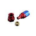 AN -10 AN10 JIC Straight PTFE Fuel Oil Fitting hose end Red-2