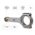 Forged Rods H-Beam Billet K1 for Opel Vauxhall C20XE / LET / NE lenght 143,1 Pin 21mm-3