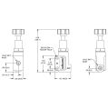 Wilwood 260-8419 Knob Control Brake Bias Proportioning Adjuster Valve - 1/8 NPT Ports-2