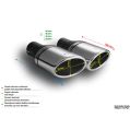 Universal Exhaust Tail Pipe Muffler Tip oval 95×65mm lenght 120mm mounting diameter 55mm-2