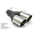 Universal Auspuffendrohr Schalldämpferspitze rund 80mm Länge 210mm Montagedurchmesser 60mm-2