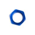 AN-12 AN12 (1-1/16 UNF) Adapter JIC bulkhead hex nut Fuel Oil Hose Fitting Blue-4
