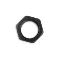 AN-6 AN6 (9/16 UNF) Adapter JIC bulkhead hex nut Fuel Oil Hose Fitting Black-2