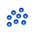 Fender Bumper Engine Bay Dress Up Washers blue-4