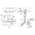 Wilwood 340-11299 Reverse Mount Dreifach-Hauptbremszylinder-Pedalkastenbaugruppe-2
