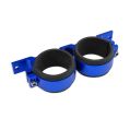 Doppelte Kraftstoffpumpenhalterung 60mm Blau-1