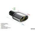 Universal Auspuffendrohr Schalldämpferspitze oval 120×80mm Länge 120mm Montagedurchmesser 55mm-2