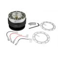 JRspec steering wheel quick release hub Black-1