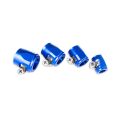 AN -8 AN8 18mm rubber hose end finisher twisted jubilee clip Blue-4