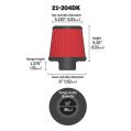 AEM Luftfilter 21-204DK 80-89MM-2