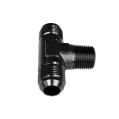 TEE MALE/MALE/MALE AN4-1/8 NPT-AN4 Black-2