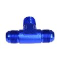 T-Stück Mann / Mann / Mann AN6-1/8 NPT-AN6 Blau-1