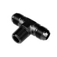 TEE MALE/MALE/MALE AN8-3/8 NPT-AN8 Black-3