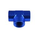 Tee female/female/female 1/2 NPT Blue-3
