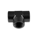 T-Stück weiblich / weiblich / weiblich 1/8 NPT Schwarz-2