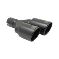 Universal Exhaust Tail Pipe Muffler Tip round 90mm lenght 225/205mm mounting diameter 55mm-2