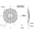 Axial suction radiator cooling fan SPAL 12V VA09-AP8/C-27A (280 MM)-2