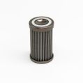 In-line fuel filter element DeatschWerks , stainless steel 100 micron. Fits with DW 110mm housing. Universal DW-8-02-110-100-1