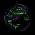 Pro G Race Series RC gauge, boost 3 Bar GREEN 60mm-1