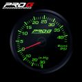 Pro G Race Series RC gauge, boost 40 PSI GREEN 60mm-1