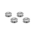 Quick Release Aluminium Bumper Fender Fastener Kit JRspec Silver-3