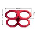 JRspec Dual fuel pump mounting bracket 60mm type 2 red-6