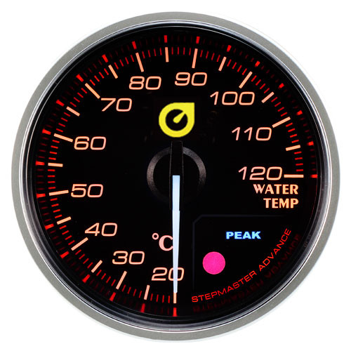 Prosport 52mm Super Bernstein/weiß Schrittmotor Öl Temperatur